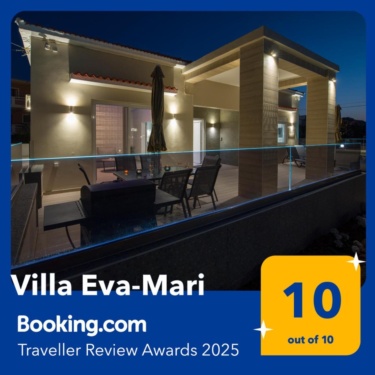 Luxury Villa Eva-Mari With Jacuzzi, 50M From The Beach Sztalósz Kültér fotó
